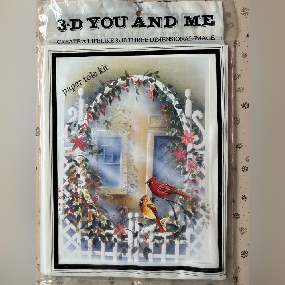 3D Paper Tole Kit 8x10” new sealed